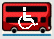Normally operated by a bus that is wheelchair accessible